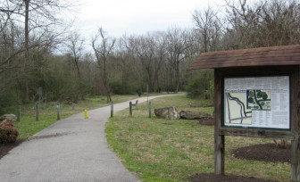 A portion of the Walnut Creek greenway. 