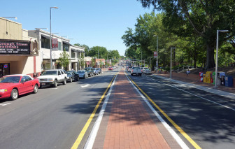 Hillsborough Street has many crosswalks. 