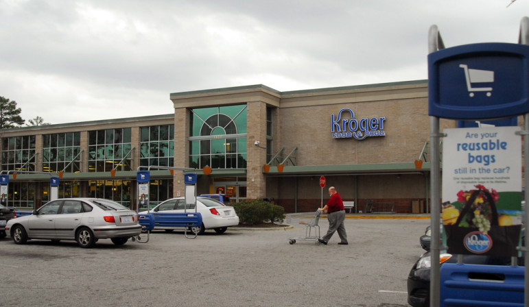 File: The Kroger on Martin Luther King, Jr. at Raleigh Boulevard. This picture was taken before it closed. 