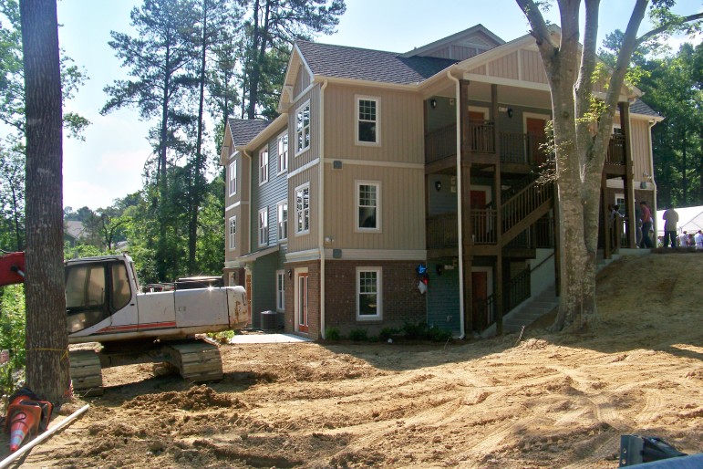 Construction of an affordable residence for veterans on Sunnybrook Road in Raleigh was completed earlier this year. The affordable housing project contains 10 units. 