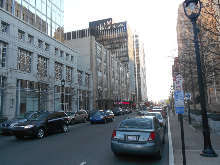 Changes to Fayetteville Street downtown were part of the previous plan. 