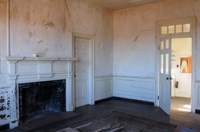 This area is thought to have been the dining room. It's located in the oldest part of house.