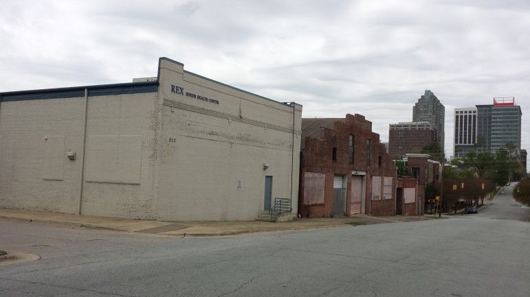 Rex Senior Services is part of the Stone's Warehouse building. 