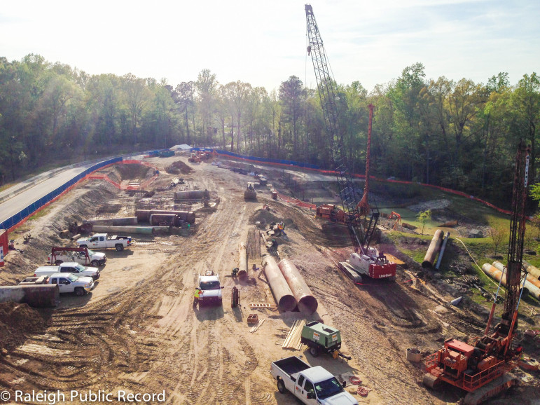 A previous construction project at Wake Tech