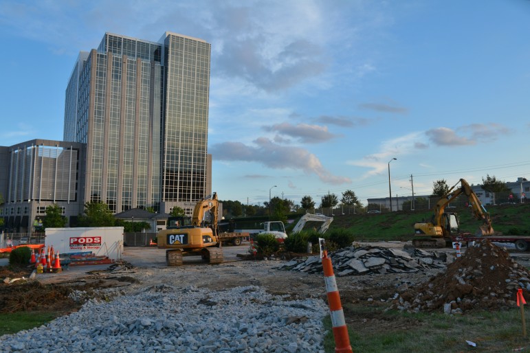 Work has begun at the site of North Hills Tower II