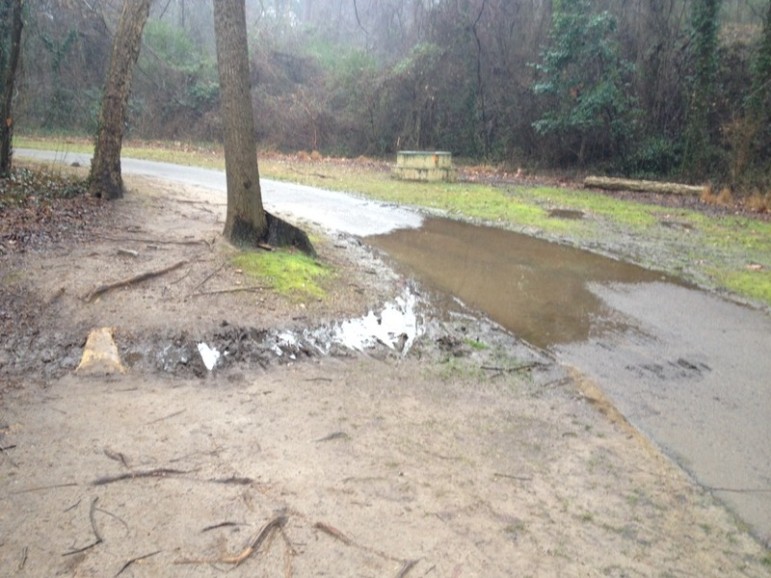 Heavy rains left a Raleigh Greenway impassable