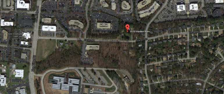 The city plans to build a new fire station in this spot off of Harden Road