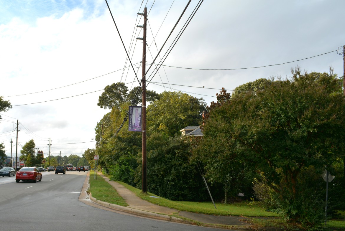 This area off Hillsborough Street could eventually be home to a new housing complex