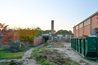 Demolition is underway at the former Green Elementary School
