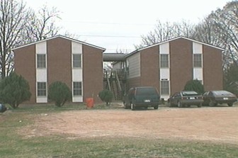 A 1996 photo of the Sawyer Road Apartment Complex the city is tearing down