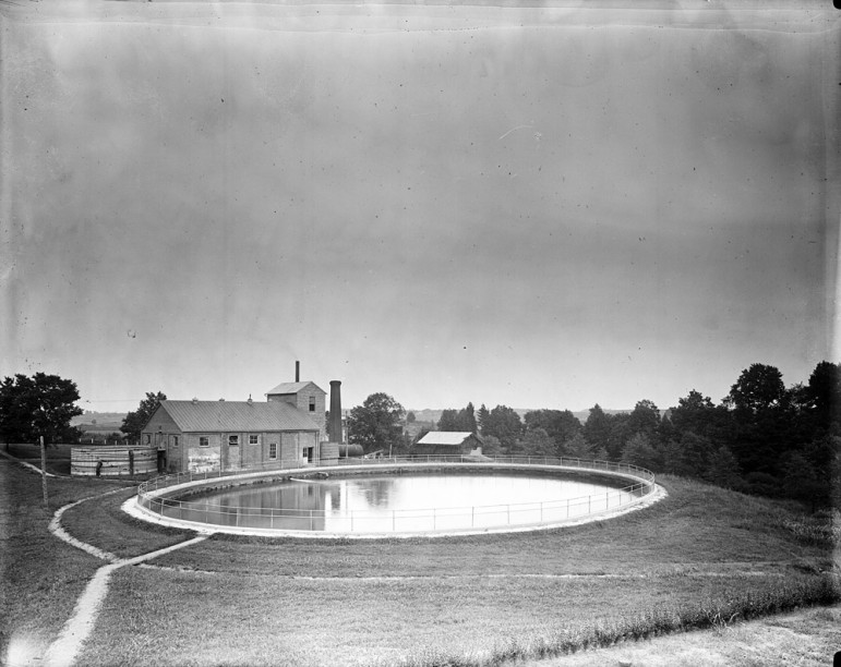 A photo of an early water reservoir