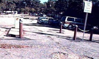 The parking lot on which Hillsborough Square will be built, circa 1995