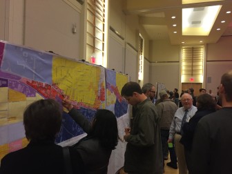 Following Wednesday's meeting, attendees got together to discuss and offer suggestions for the future of Hillsborough Street