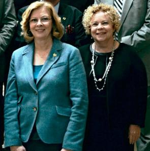 Mayor Nancy McFarlane and Councilor Kay Crowder