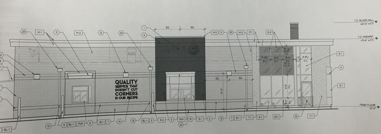Plans for the new Wendy's