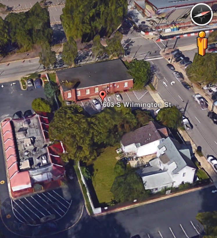 The site in question as seen on the Google Earth App, which makes everything look like a video game. 