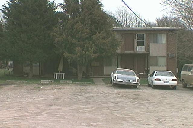 The apartments in ah, happier days? Circa 1996