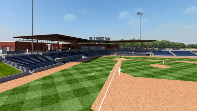 A rendering of the Holly Springs Athletic Complex