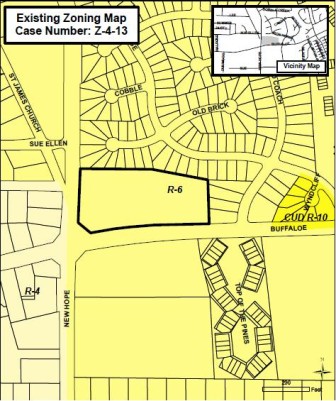 The original site plan for the Buffaloe/New Hope Sheetz