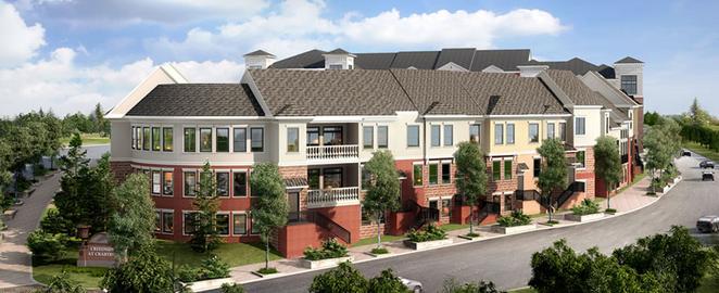 A rendering of Creekside at Crabtree from the owners web site