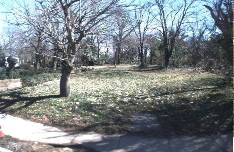 The site of the proposed development on Oberlin