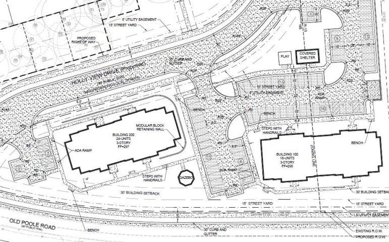 Site plan drawings for Sycamore Run