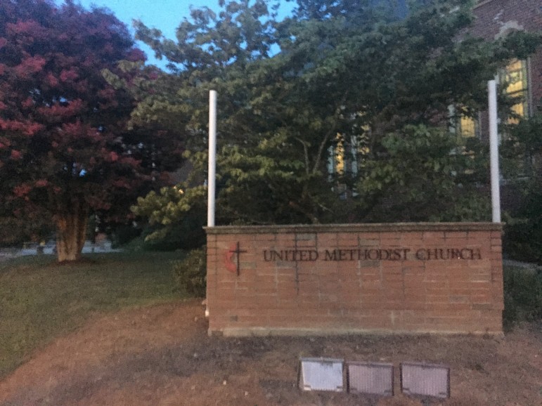 The meeting on Monday was held at the Trinity United Methodist Chuch
