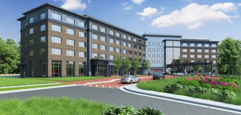 Renderings for the new hotel on NC State's Campus