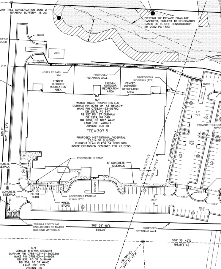 Site plans for Triangle Springs