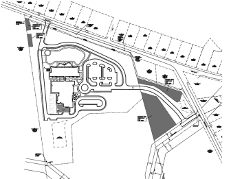 Site plan drawings for Z-31-15, a new elementary school on Poole Road