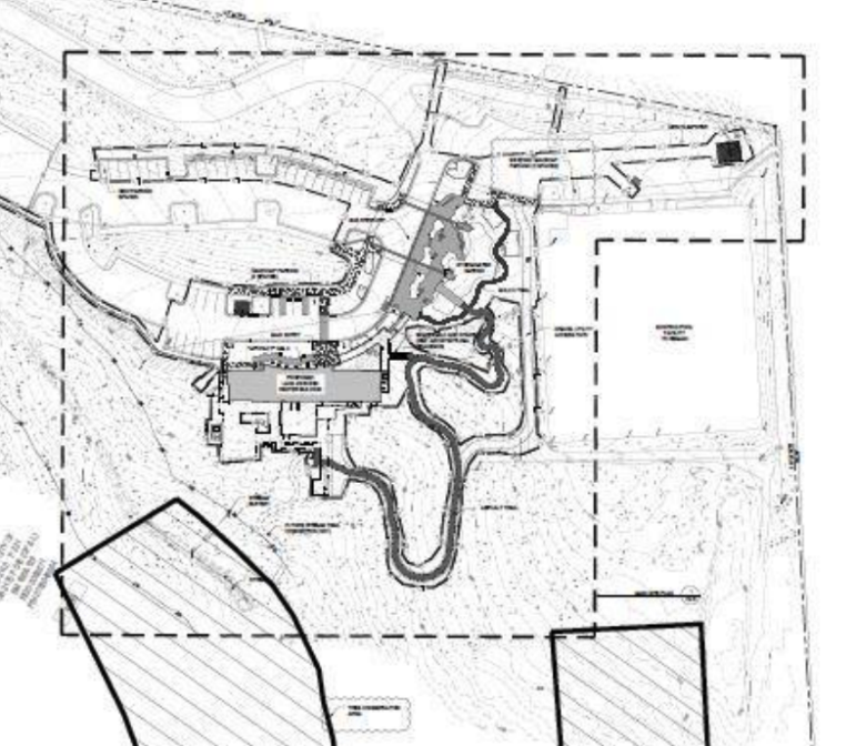 Site plan drawings for the Lake Johnson Woodland Center