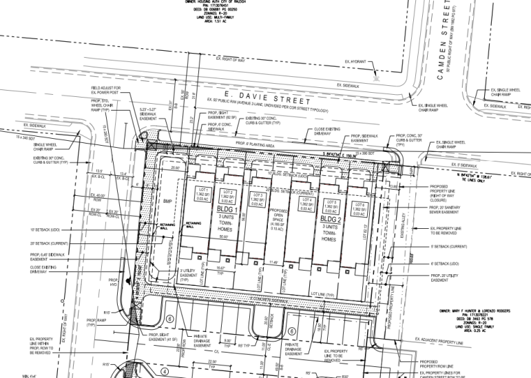 Site plans for the proposed development