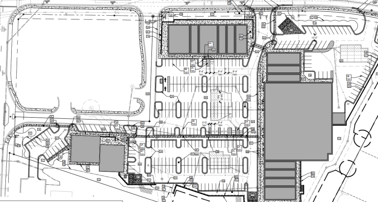 Site plan drawings for Olive 