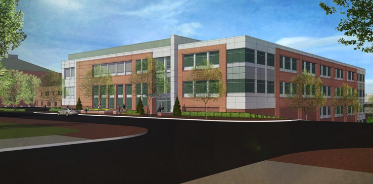 A rendering of the new facility at the Nonwoven Institute