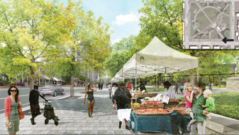 A rendering of Moore Square