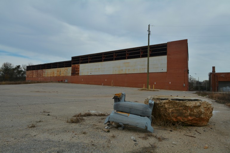This warehouse is scheduled for partial demolition