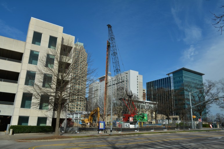 Work is underway on a new Residence Inn hotel in downtown Raleigh