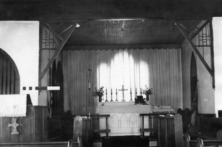 An interior of the old Saint Ambrose Church