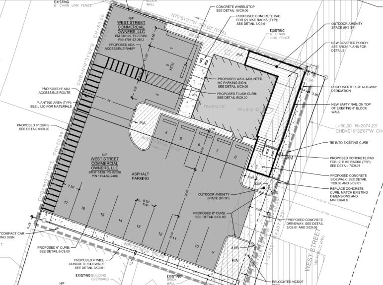 Site plans for the new Cardinal Bar