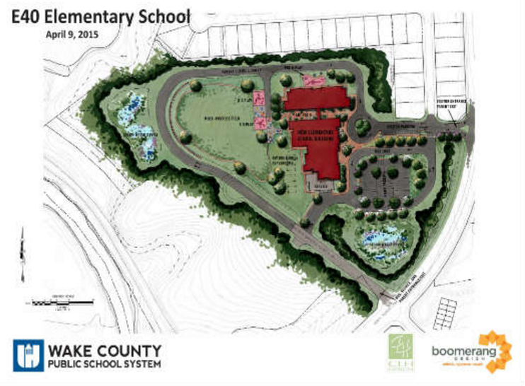 Site plans for the new school