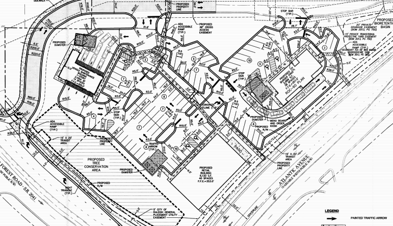 Site plan drawings for Atlantic Plaza