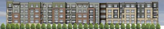 A generic four-story apartment complex, not associated with this project