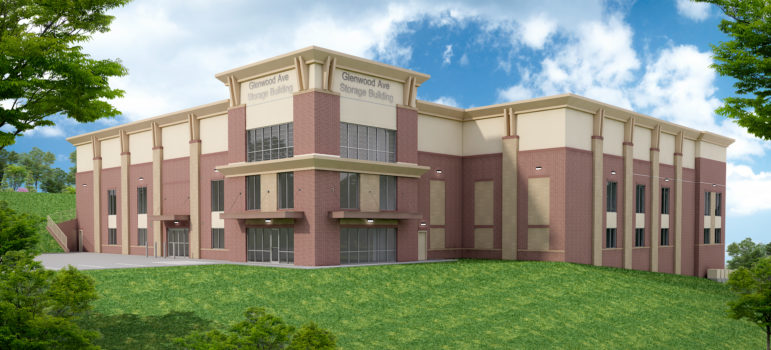 A rendering of the Glenwood Self Storage Facility