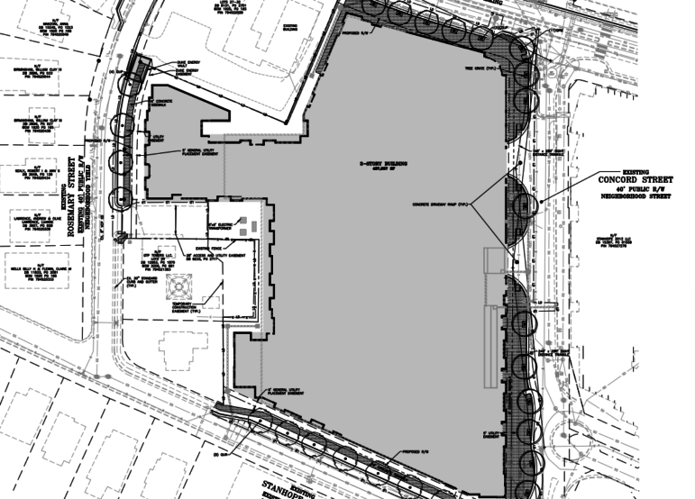 Site plans for The Standard, which will offer its residents access to City utilities