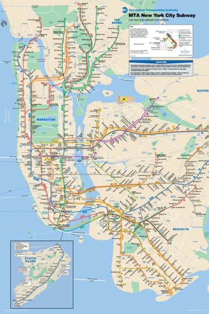 A map of the NYC Metro System