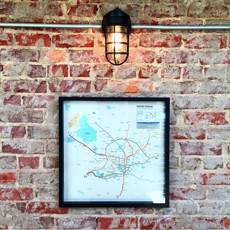 A framed version of the map