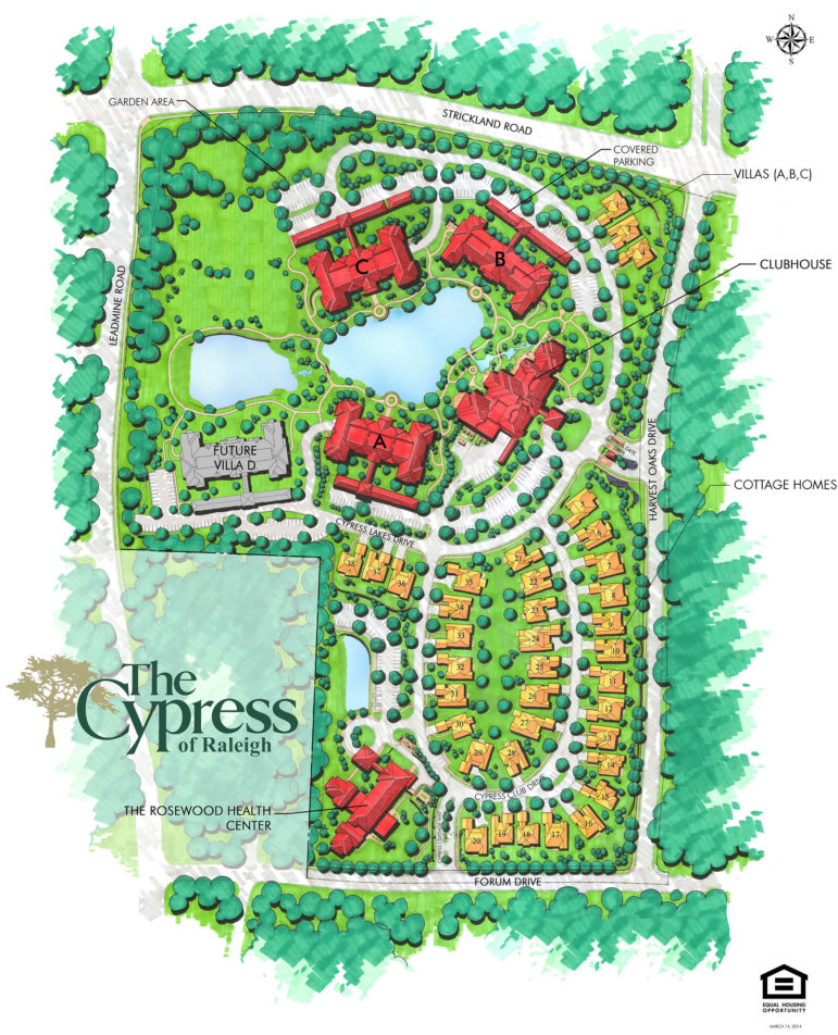 The site plan for Cypress