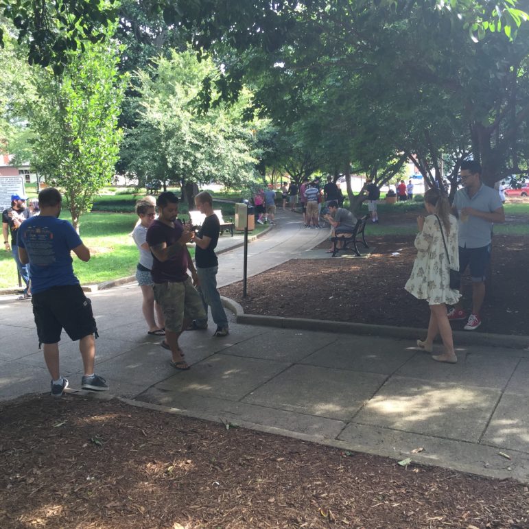 Nash Square was packed full of Poke-heads