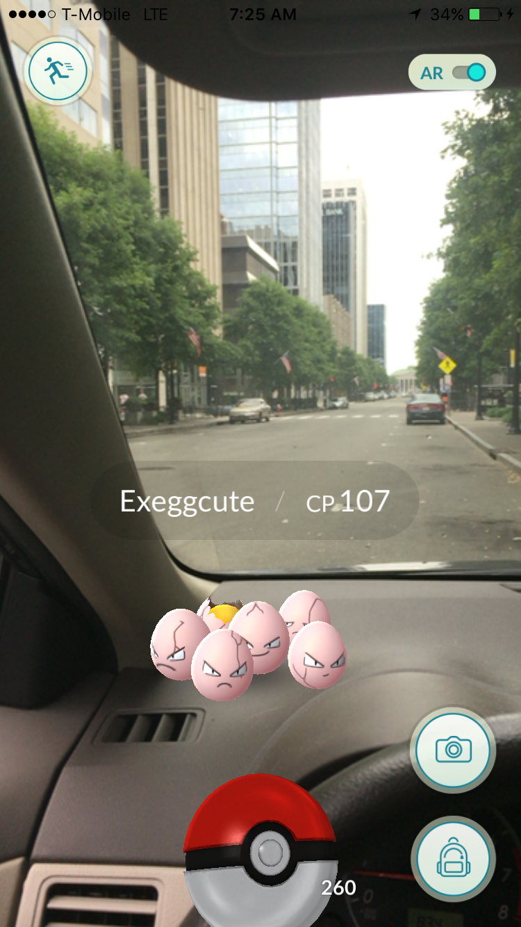 Exeggcute snuck into my car while I was gone