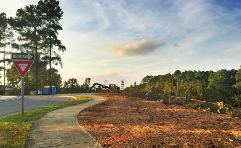 The future site of the Glenwood Place apartments